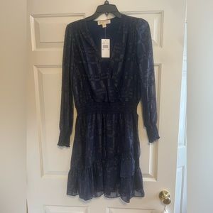 Michael Kors Navy Blue Sparkle Dress
